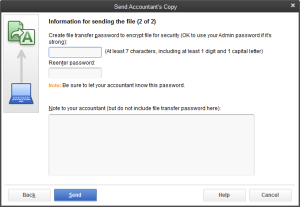 Figure 2.4- using the QuickBooks® Accountant's Copy File Transfer Service